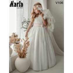Vestido Comunión Niña mod. V106 MARLA.