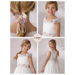 Vestido Comunión Niña mod. 4126 CARMY.