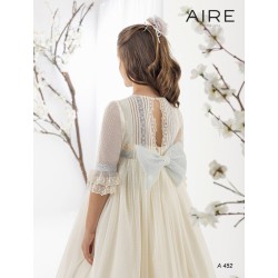 Vestido Comunión Niña mod. A452 AIRE.