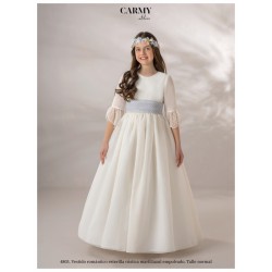 Vestido Comunión Niña mod. 4805 CARMY.