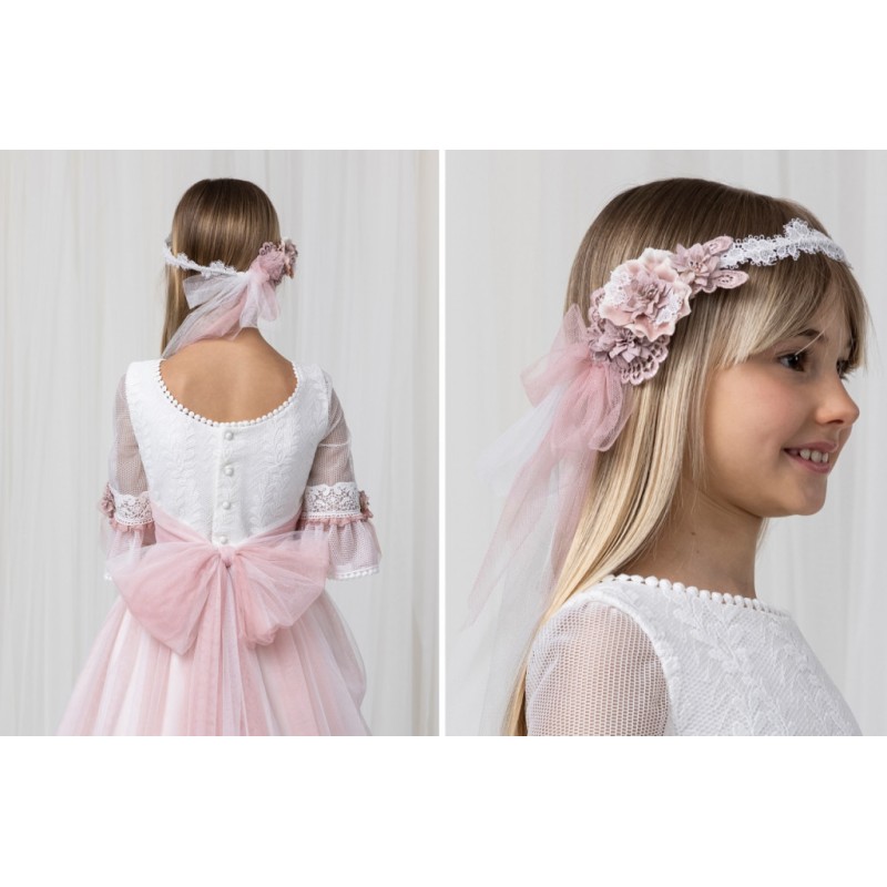 Vestido Comunión Niña T186 MARLA.