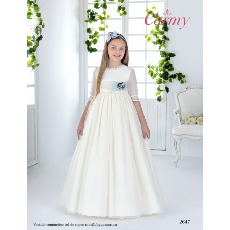 Vestido Comunión Niña mod. 2647 CARMY.